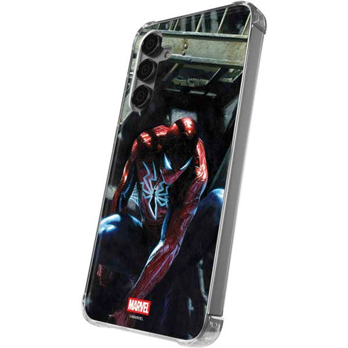 Marvel Spiderman New Suit Spiderman Galaxy S24 Plus Clear Case
